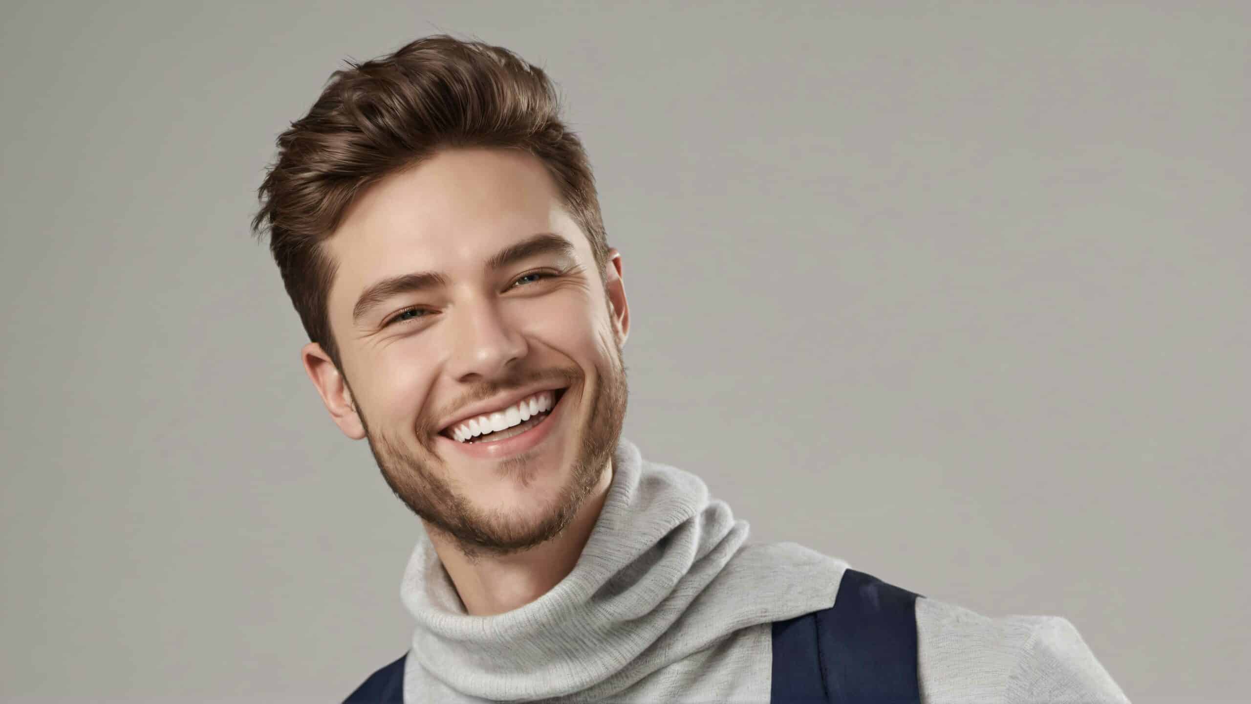Relaxed, smiling young man